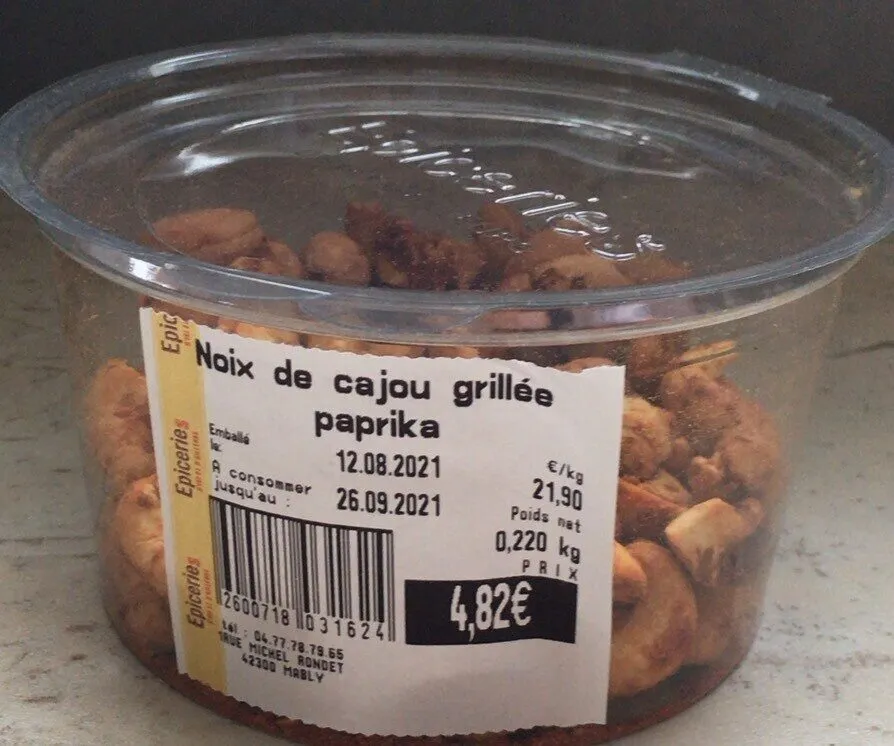 Noix de cajoux grillée paprika