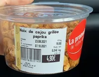 noix de cajou grille gout paprika