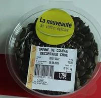 Grainé de courge décortiquée crue