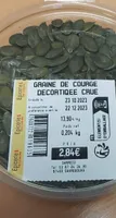 Graine de courge décortiquées crues