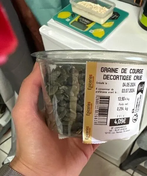 Graine de courge crue