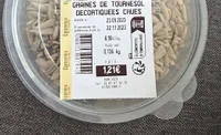 Graine de tournesol decortiquees crues