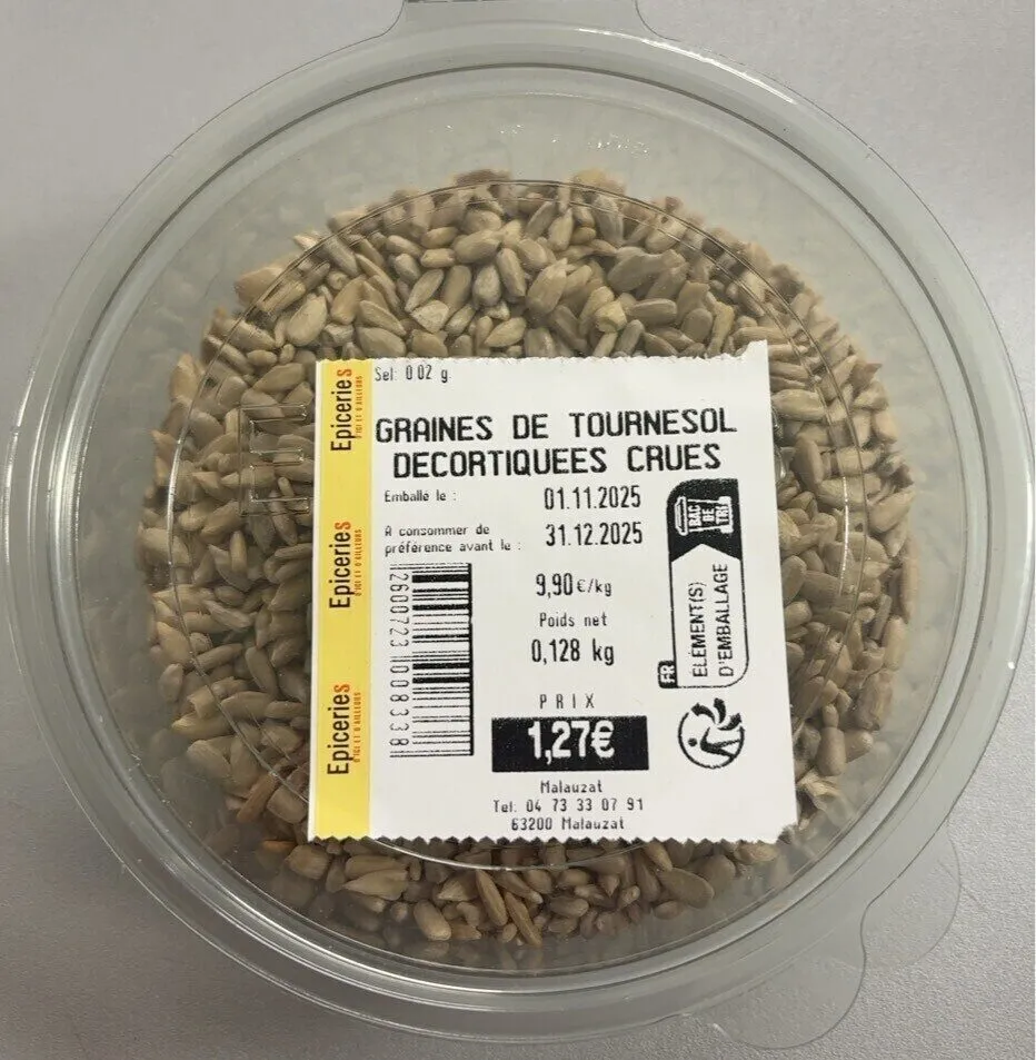 Graines de tournesols decoratives crues