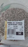 Graines de tournesol décortiquées crues