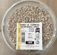 Graines de tournesol  décortiquées crues