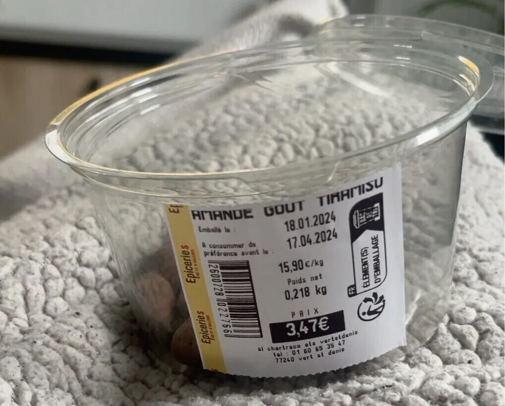 Amande goût tiramisu