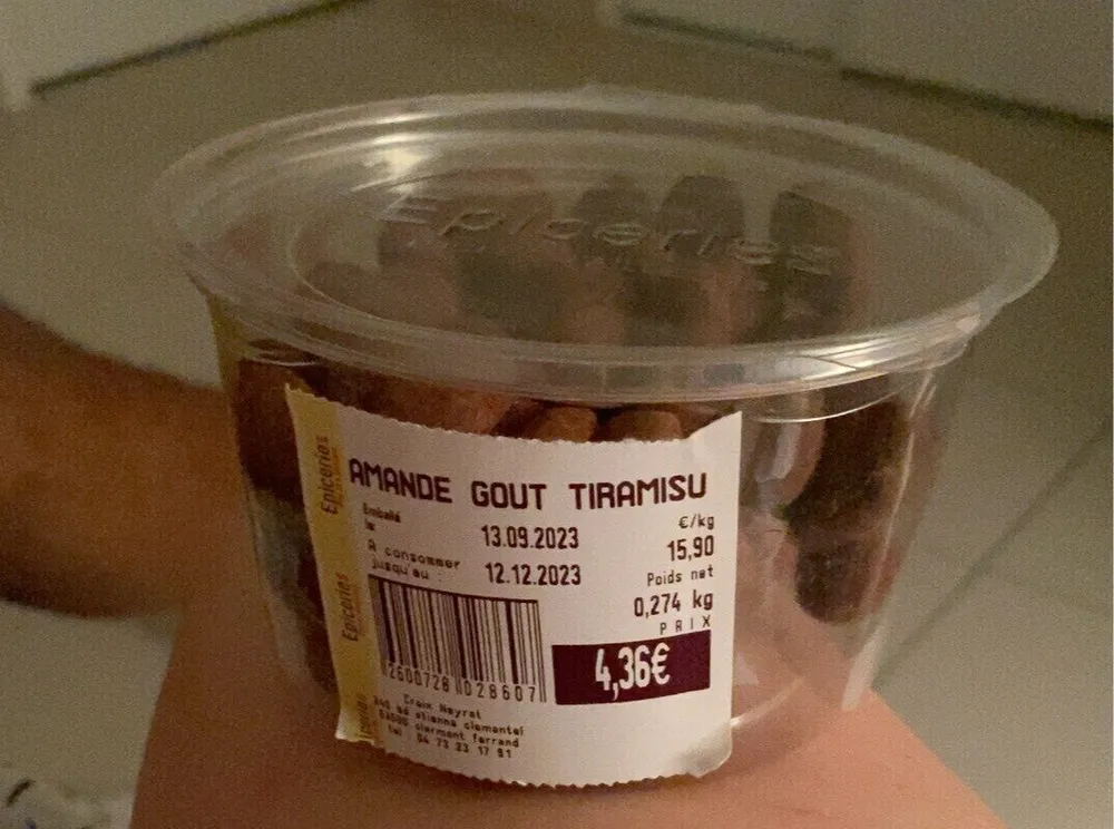 Amande goût tiramisu