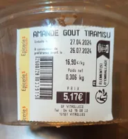 Amande goût tiramisu