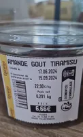 Amande goût tiramisu