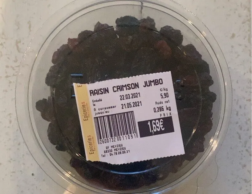 Raisin crimson jumbo