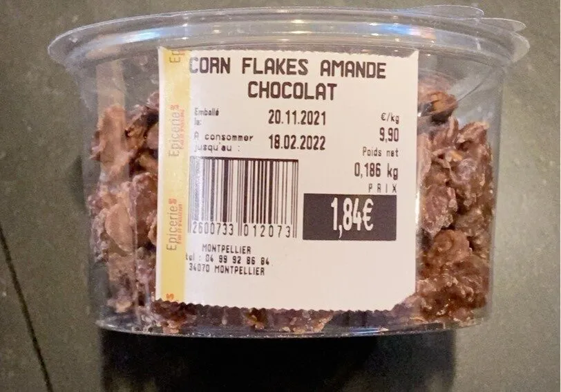 Corn flakes amande chocolat