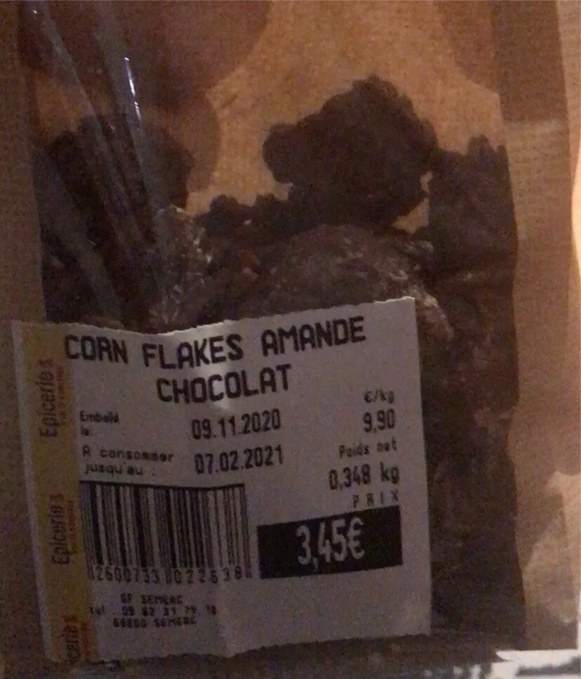 Corn flakes amande chocolat