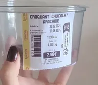 Croquant chocolat arachide