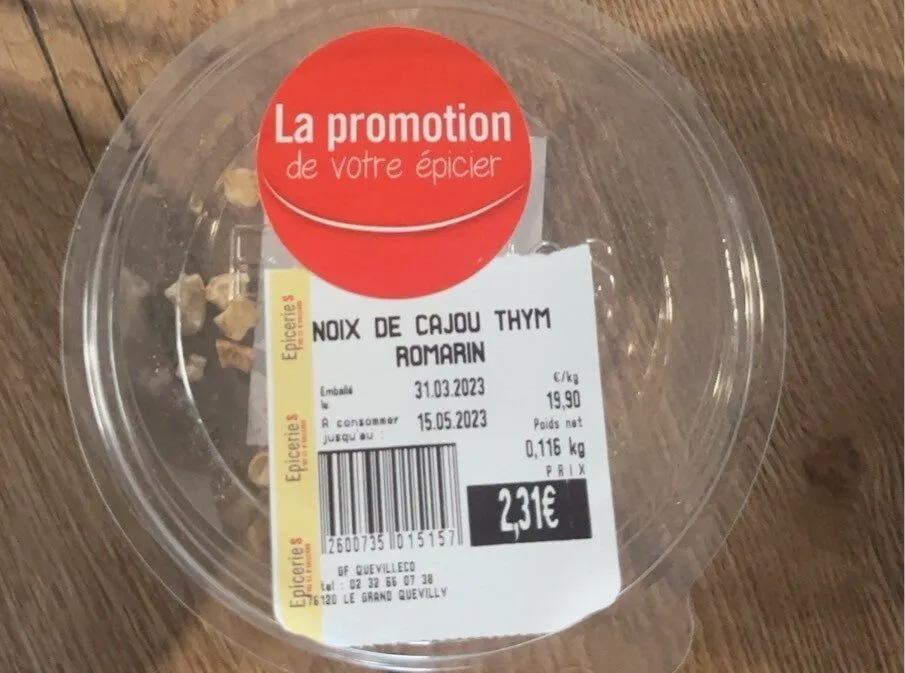 Noix cajou thym romarin