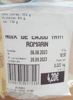 Noix de cajou thym romarin