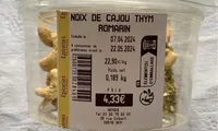 Noix de cajou thym romarin