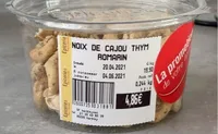 Noix de cajou Thym Romarin