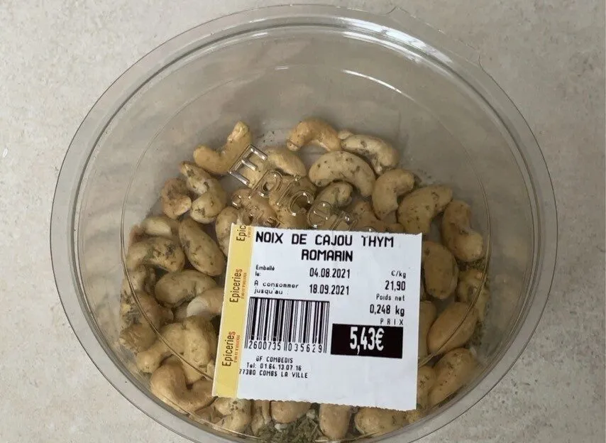 Noix de cajou thym romarin