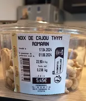 Noix de cajou thym romarin