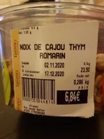 Noix de cajou thym romarin
