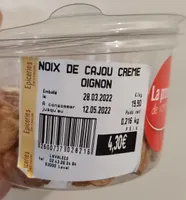 Noix de cajou crème oignon