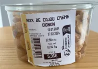 Noix de cajou creme oignon