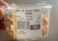 Noix cajou crème oignons