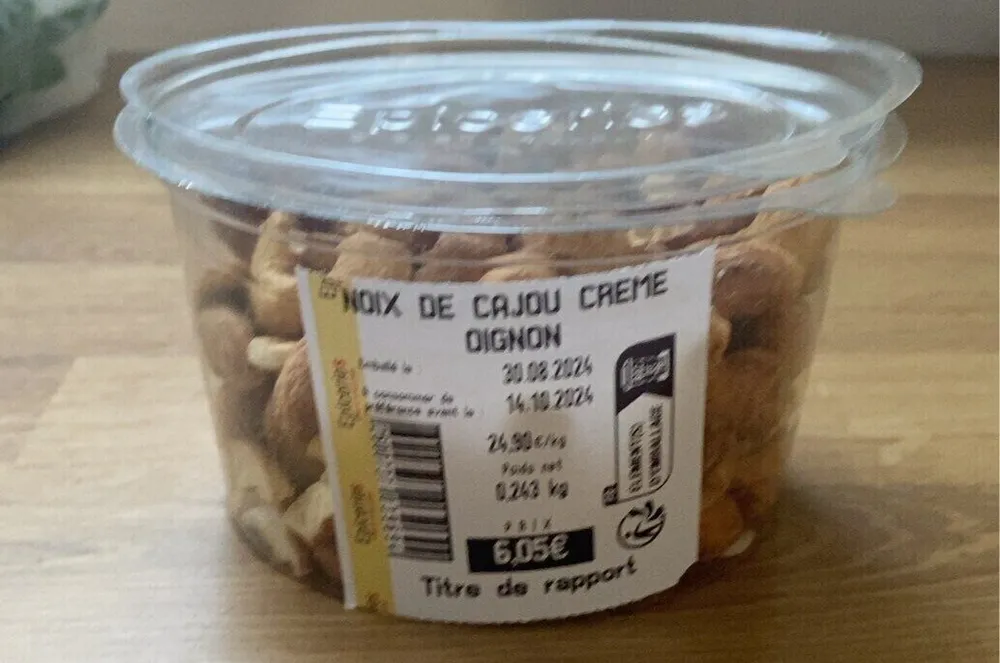 Noix de cajou crème oignon