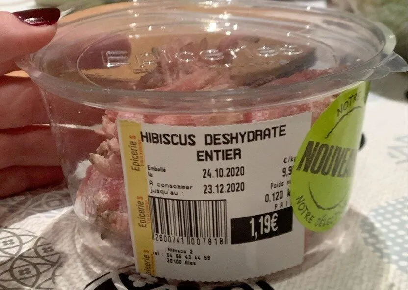 Hibiscus deshydraté entier