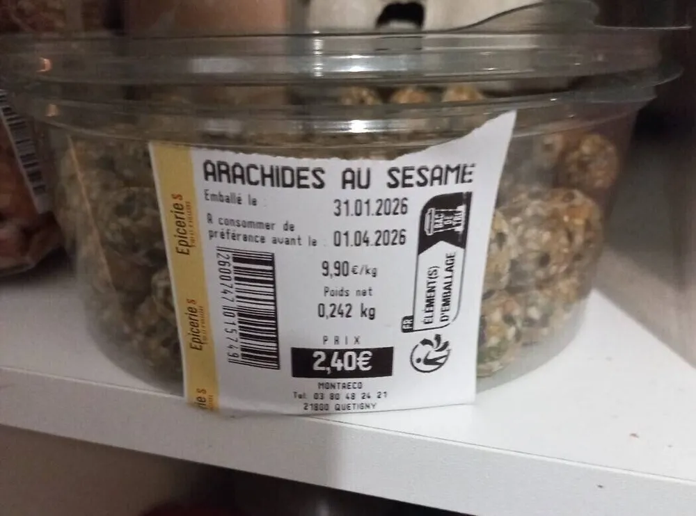 Arachides au sésame