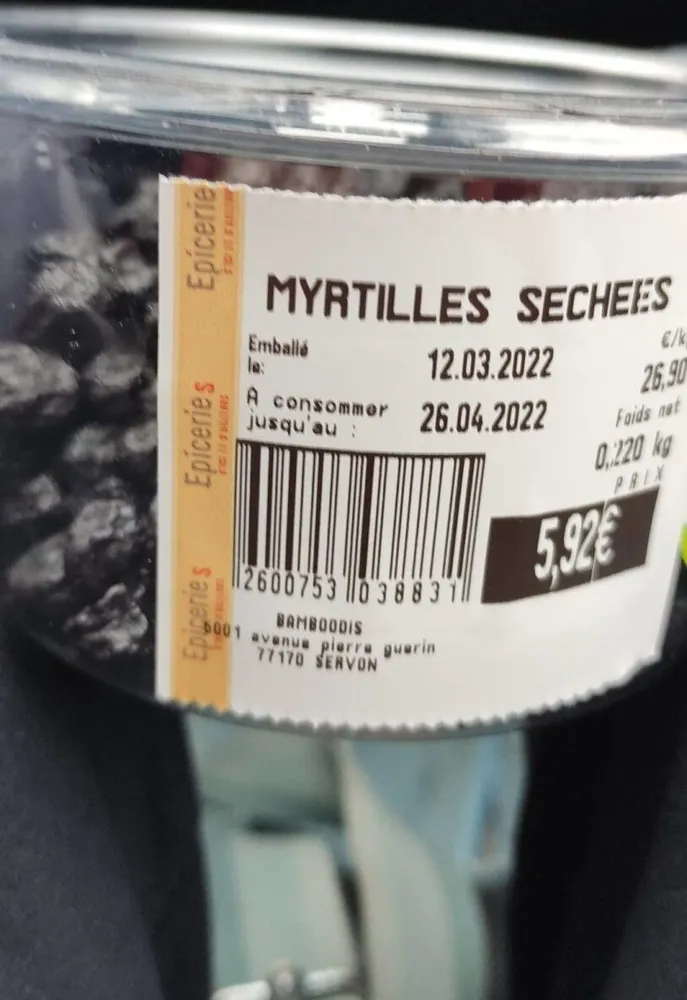 MyrtilleS sechees