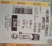 Mélange croustillant bretzel