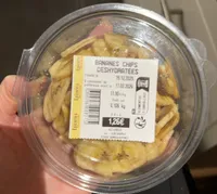 Bananes chips deshydratées
