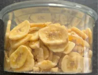 Bananes chips déshydratées