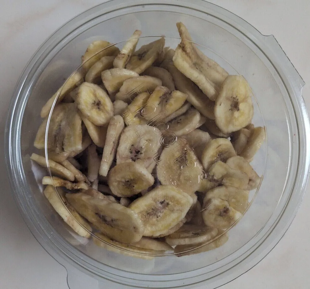 Bananes chips déshydratées