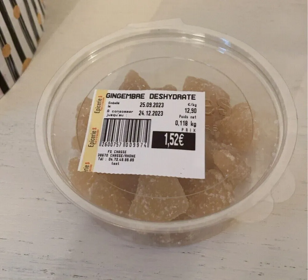 Gingembre deshydraté