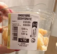 Gingembre déshydraté
