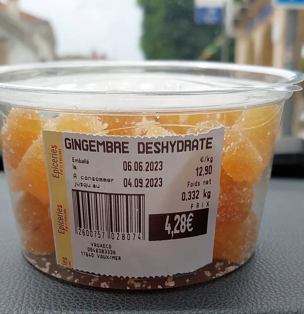 Gingembre déshydraté