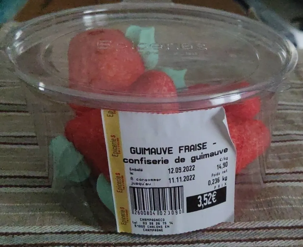 Guimauve fraise