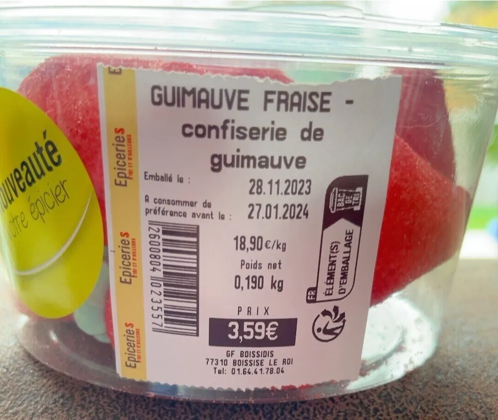 Guimauve fraise