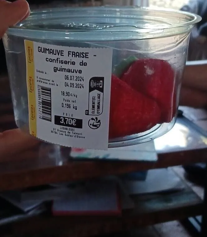 Guimauve fraise