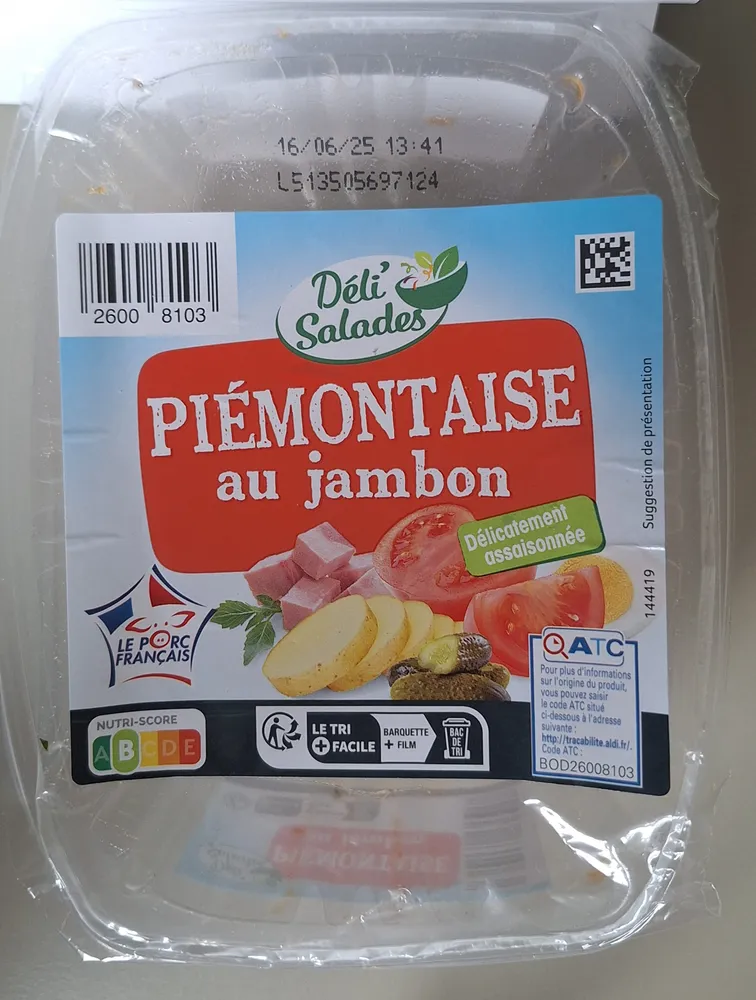 Piémontaise au jambon