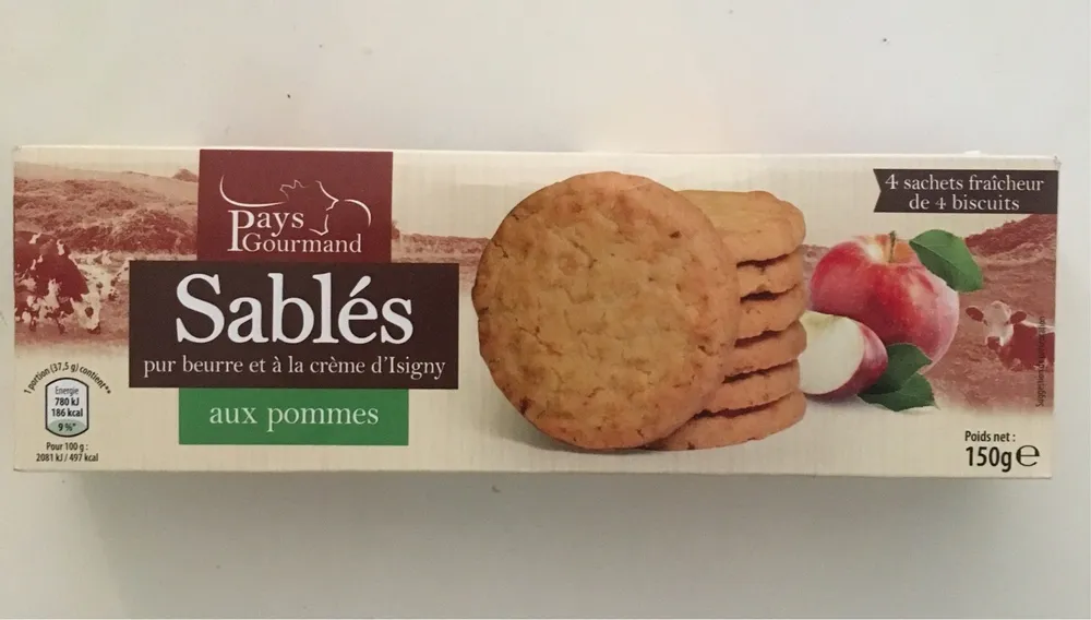 Sablés pur beurre et a la créme d'Isigny