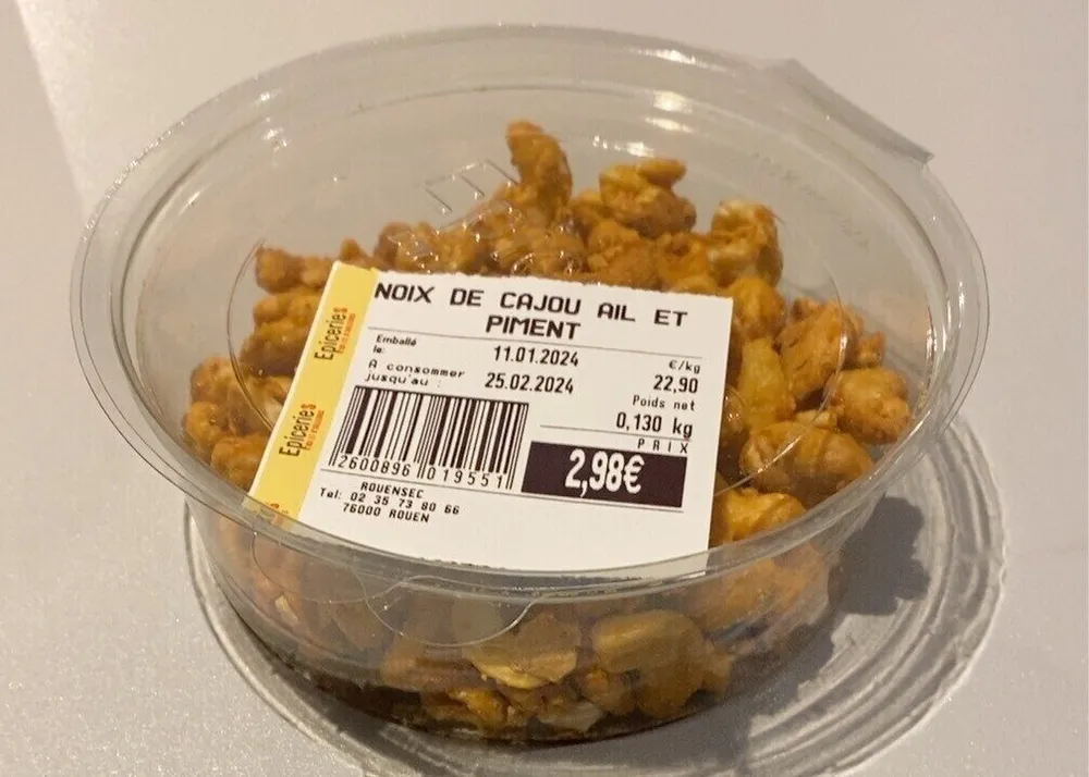 Noix de cajou ail et piment