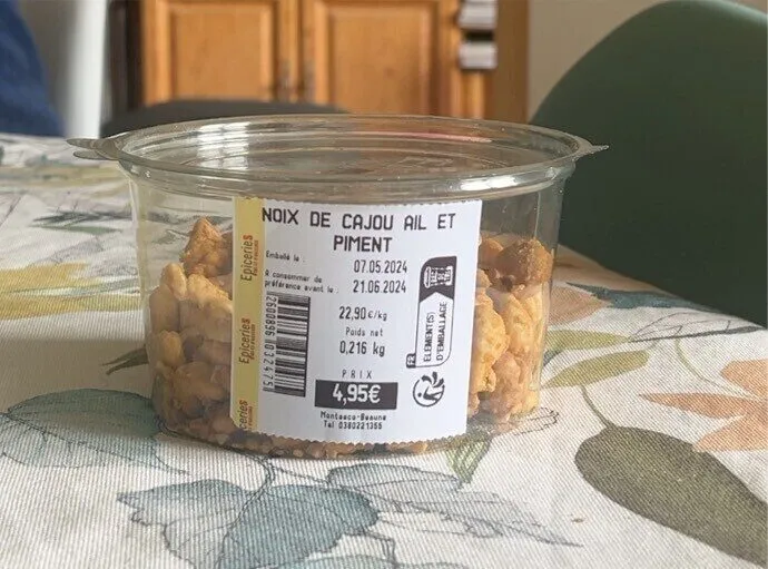 Noix de cajou, ail et piment