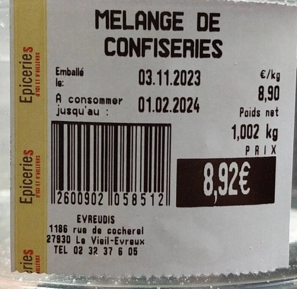 Mélange de confiseries