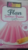 Flan saveur fraise