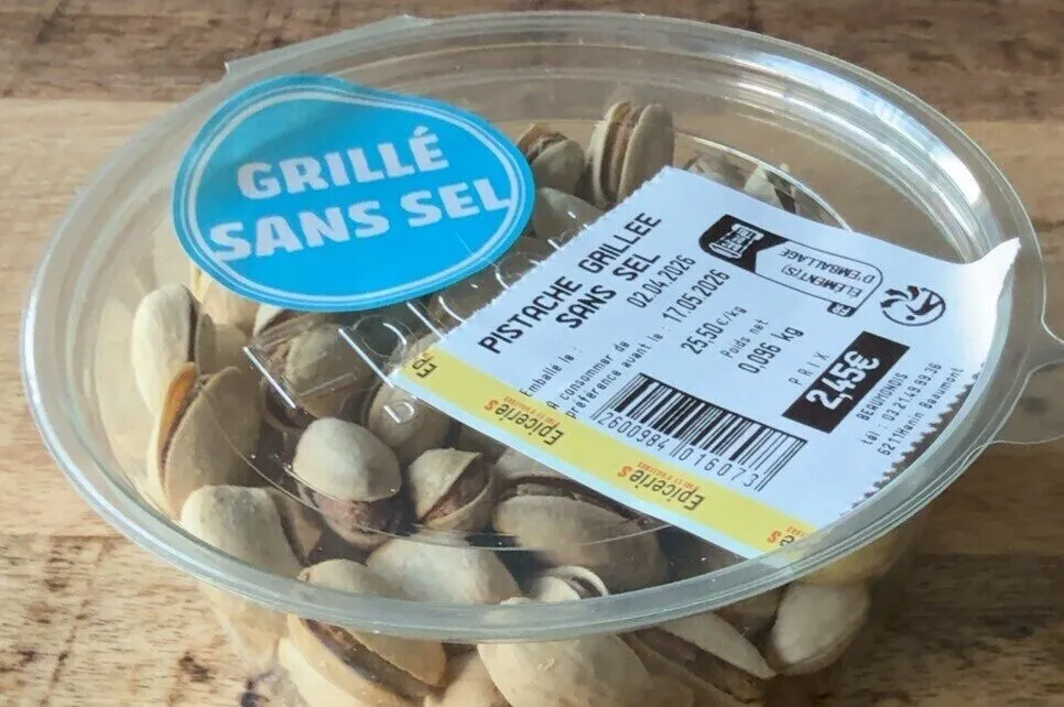 Pistache grillée sans sel