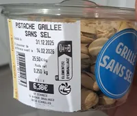 Pistache grillée sans sel