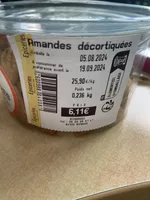 Amandes décortiquées